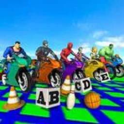 Ícone de Super Heroes Downhill Stunts Racing